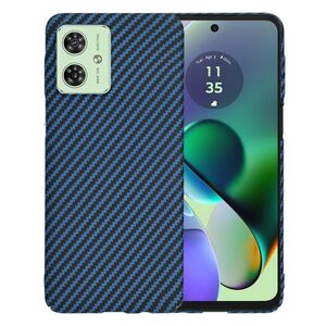 Husa pentru  Motorola Moto G54, G54 Power Edition CarbonFiber UltraSlim, Lightweight, albastru