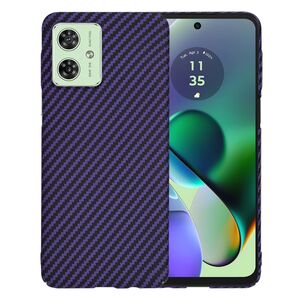 Husa pentru  Motorola Moto G54, G54 Power Edition CarbonFiber UltraSlim, Lightweight, mov