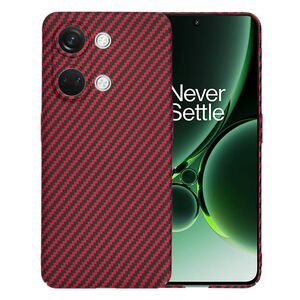 Husa pentru  OnePlus Nord 3 CarbonFiber UltraSlim, Lightweight, rosu