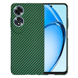 Husa pentru  Oppo A60 CarbonFiber UltraSlim, Lightweight, verde