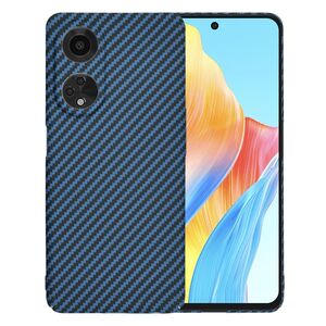 Husa pentru  Oppo A98 CarbonFiber UltraSlim, Lightweight, albastru