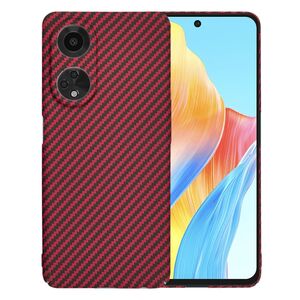 Husa pentru  Oppo A98 CarbonFiber UltraSlim, Lightweight, rosu