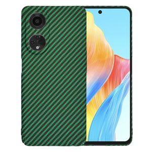Husa pentru  Oppo A98 CarbonFiber UltraSlim, Lightweight, verde