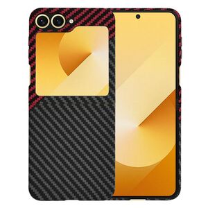 Husa pentru  Samsung Galaxy Z Flip 6 CarbonFiber UltraSlim, Lightweight, rosu