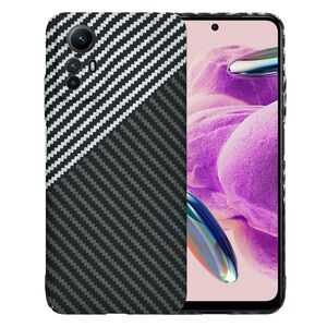 Husa pentru  Xiaomi Redmi Note 12S 4G CarbonFiber UltraSlim, Lightweight, negru / gri