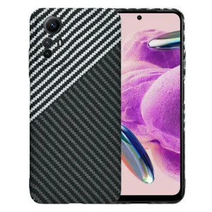 Husa pentru  Xiaomi Redmi Note 12S 4G CarbonFiber UltraSlim, Lightweight, negru / gri