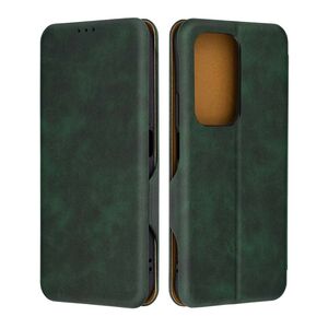 Husa tip carte pentru Motorola Edge 50 Fusion Smart Wallet fata - spate protectie 360 - verde