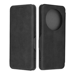 Husa tip carte pentru Honor Magic 6 Lite Smart Wallet fata - spate protectie 360 - negru