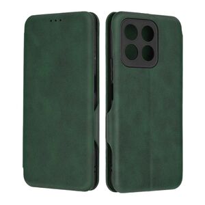 Husa tip carte pentru Honor X8b Smart Wallet fata - spate protectie 360 - verde