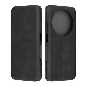 Husa tip carte pentru Huawei Nova 12i Smart Wallet fata - spate protectie 360 - negru