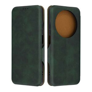 Husa tip carte pentru Huawei Nova 12i Smart Wallet fata - spate protectie 360 - verde