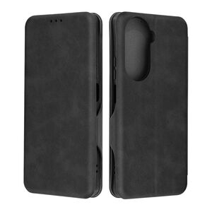 Husa tip carte pentru Huawei nova 12 SE Smart Wallet fata - spate protectie 360 - negru