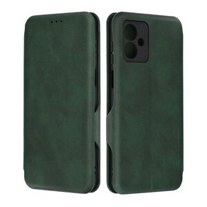 Husa tip carte pentru Motorola Moto G14 Smart Wallet fata - spate protectie 360 - verde