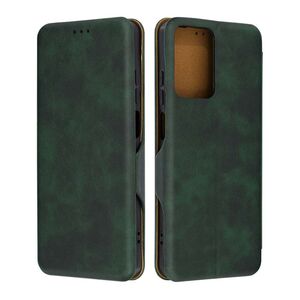 Husa tip carte pentru Poco F6 Smart Wallet fata - spate protectie 360 - verde