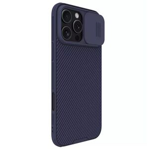 Husă Premium pentru  iPhone 16 Pro Max cu slider pentru protectia lentilelor anti-amprente - mov