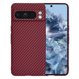 Husa pentru  Google Pixel 8 Pro CarbonFiber UltraSlim, Lightweight, rosu