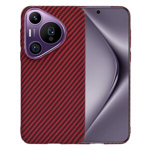 Husa pentru  Huawei Pura 70 Pro CarbonFiber UltraSlim, Lightweight, rosu
