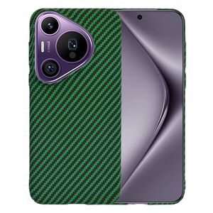 Husa pentru  Huawei Pura 70 Pro CarbonFiber UltraSlim, Lightweight, verde