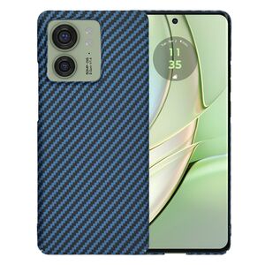 Husa pentru  Motorola Edge 40 CarbonFiber UltraSlim, Lightweight, albastru