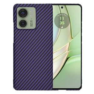 Husa pentru  Motorola Edge 40 CarbonFiber UltraSlim, Lightweight, mov