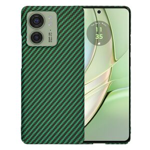 Husa pentru  Motorola Edge 40 CarbonFiber UltraSlim, Lightweight, verde