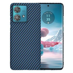Husa pentru  Motorola Edge 40 NEO CarbonFiber UltraSlim, Lightweight, albastru