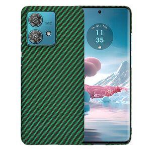 Husa pentru  Motorola Edge 40 NEO CarbonFiber UltraSlim, Lightweight, verde