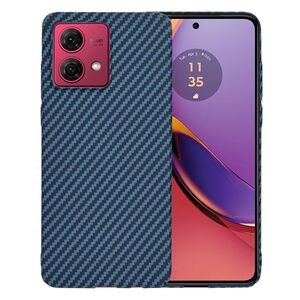 Husa pentru  Motorola Moto G84 CarbonFiber UltraSlim, Lightweight, albastru