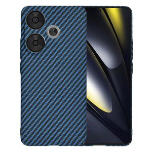 Husa pentru  Poco F6 CarbonFiber UltraSlim, Lightweight, albastru