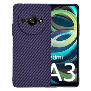 Husa pentru  Xiaomi Redmi A3 CarbonFiber UltraSlim, Lightweight, mov