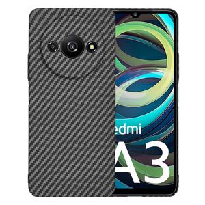 Husa pentru  Xiaomi Redmi A3 CarbonFiber UltraSlim, Lightweight, negru