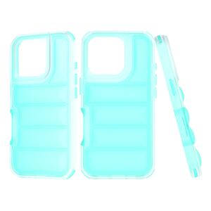 Husa pentru  iPhone 16 Pro Air Cusion anti-shock, Dazzling - turcoaz