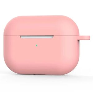 Huse de protectie pentru AirPods 4, Thin & Smooth, din silicon, compatibila cu incarare wireless, cu breloc carabina - roz inchis