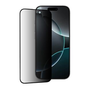 Folie sticla privacy Premium pentru iPhone 16 Pro 111d Full Cover / Full Glue tempered glass - margini negre
