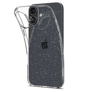 Husa Spigen - liquid crystal glitter - iphone 16 plus - crystal quartz