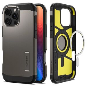 Husa premium pentru  iPhone 16 Pro Max Spigen Tough Armor MagSafe - maro