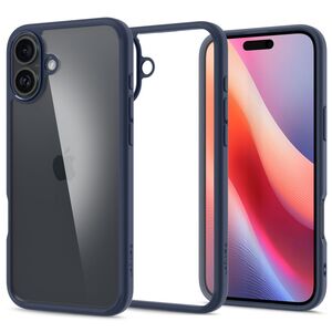 Husa premium pentru  iPhone 16 Spigen Ultra Hybrid transparent - albastru