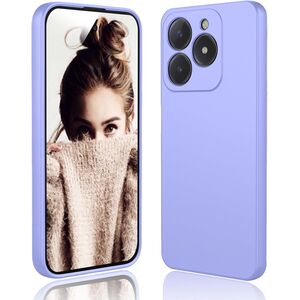 Husa pentru  Realme C61, Realme C63 Liquid Silicone, subțire, captusita cu microfibra, anti amprentă, protectie cameră foto, lavanda