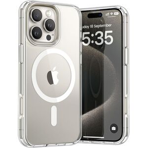 Huse pentru  iPhone 16 Pro Max cu MagSafe Crystal Clear Back Series - transparent