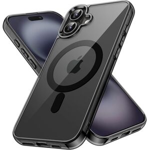 Huse pentru  iPhone 16 cu MagSafe Crystal Clear Back Series - negru