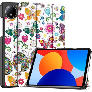 Husa pentru  Xiaomi Redmi Pad SE 8.7 tip stand functie sleep/wake-up, fluturi