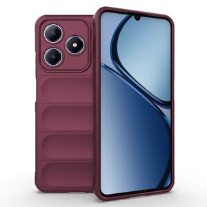 Husa pentru  Realme C61, Realme C63 Liquid Silicone, Microfibre Lining, Non-Slip Airbag Design, bordeaux