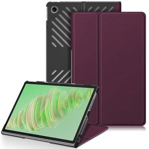 Husa pentru Lenovo Tab Plus 11.5, cu functie wake-up/sleep, protectie 360 - bordeaux