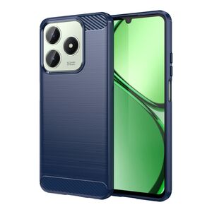 Husa pentru Realme C61, Realme C63 Carbon Liquid Silicone, albastru