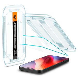 Set 2 x Folie din sticla pentru  iPhone 16 Pro Max cu aplicator Spigen - Glas.tR EZ-FIT HD - clear