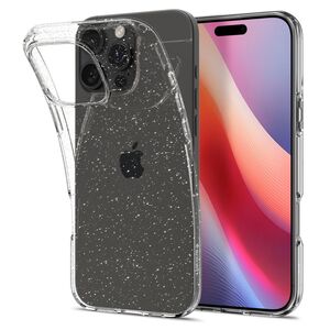 Husa iPhone 16 Pro Spigen Liquid Crystal Glitter, Crystal Quartz