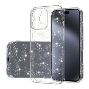 Husa pentru iPhone 16 Pro Max cu sclipici Glitter, transparent