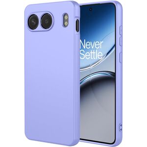Husa pentru  OnePlus Nord 4 Liquid Silicone, subțire, captusita cu microfibra, anti amprentă, protectie cameră foto, lavanda