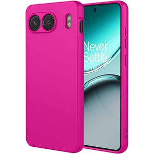 Husa pentru  OnePlus Nord 4 Liquid Silicone, subțire, captusita cu microfibra, anti amprentă, protectie cameră foto, fucsia