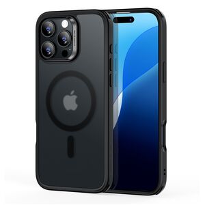 Husa pentru  iPhone 16 Pro Max cu MagSafe Classic Hybrid HaloLock frosted - negru